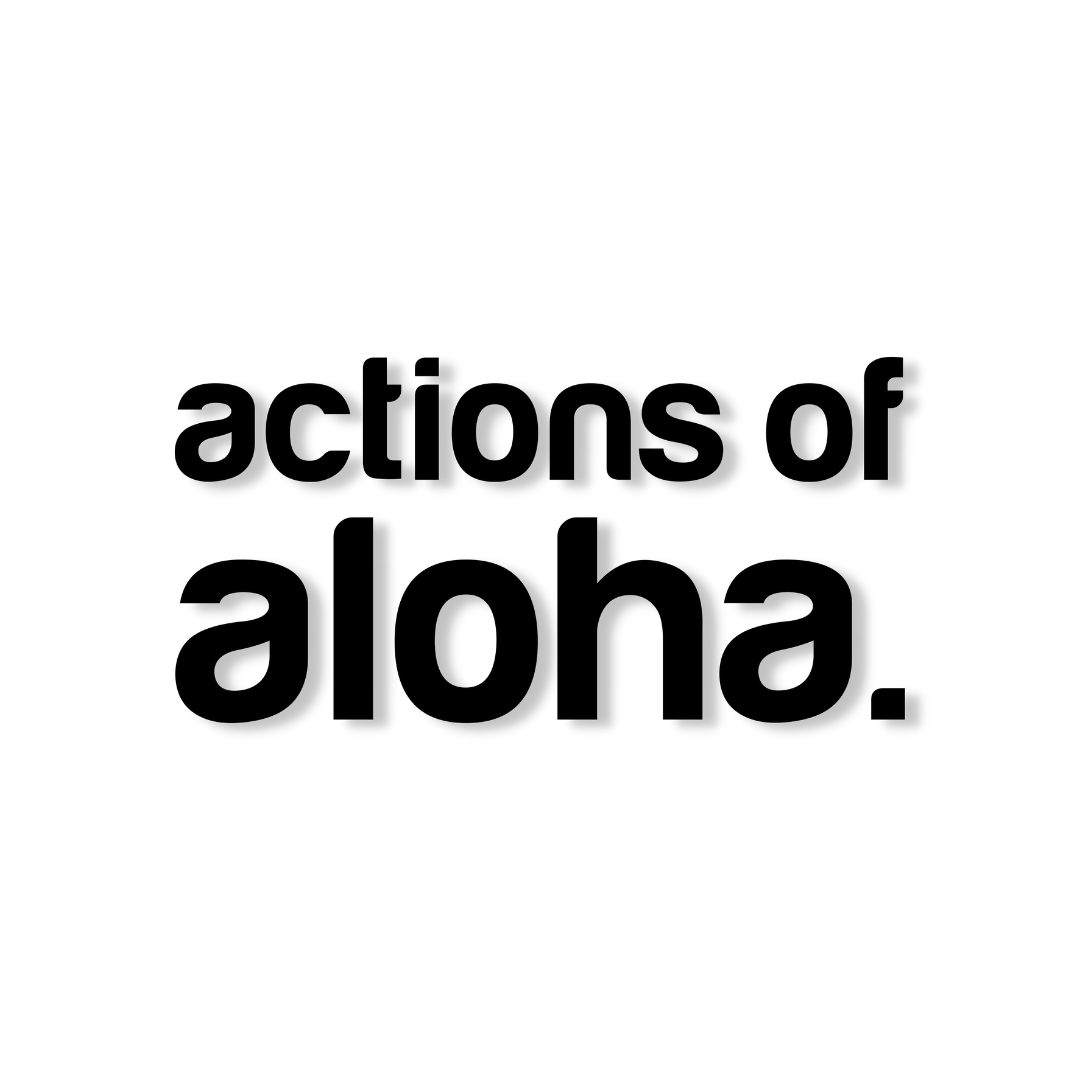 NEW Actions of Aloha Logo Sticker