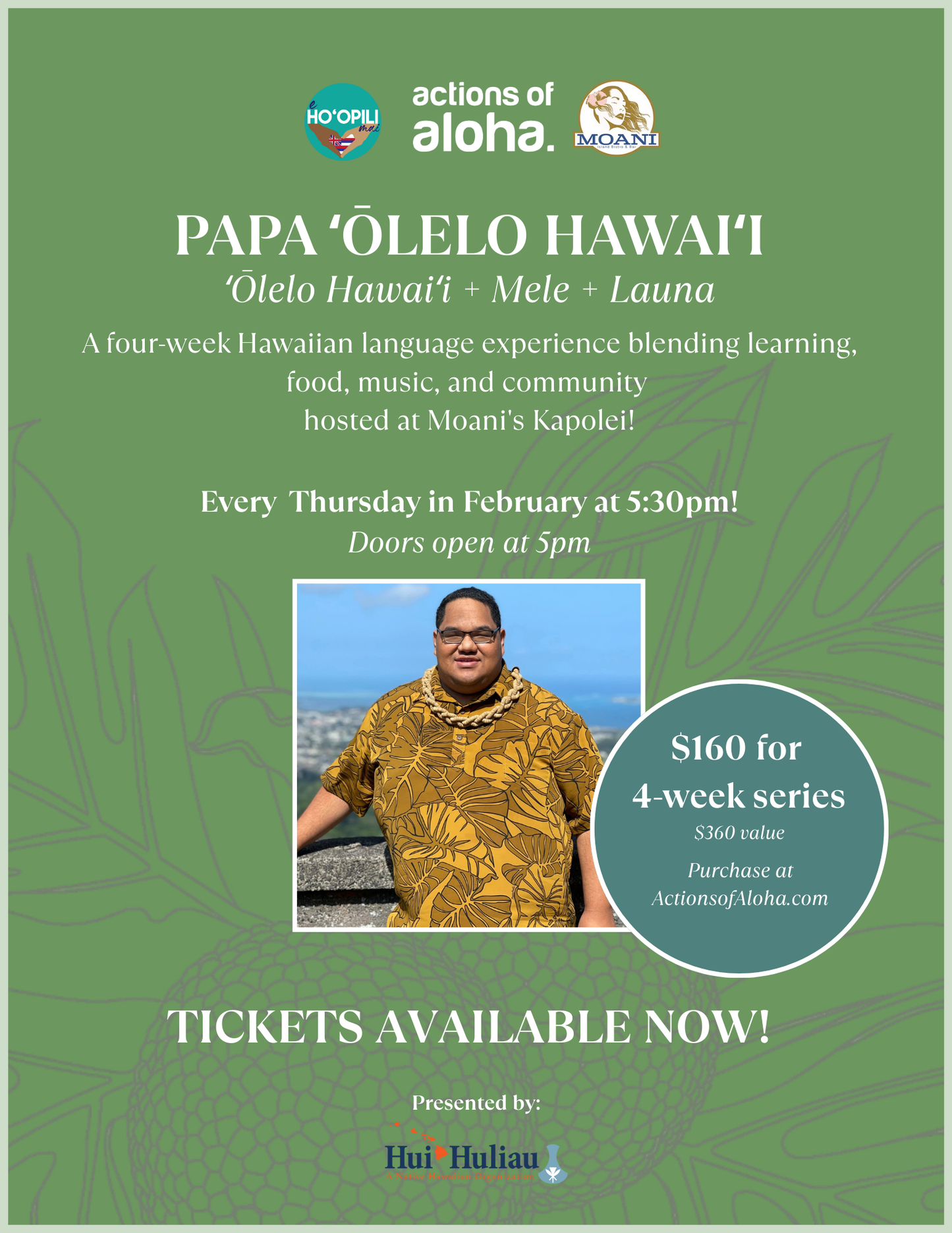 Papa ʻŌlelo Hawaiʻi Series Ticket